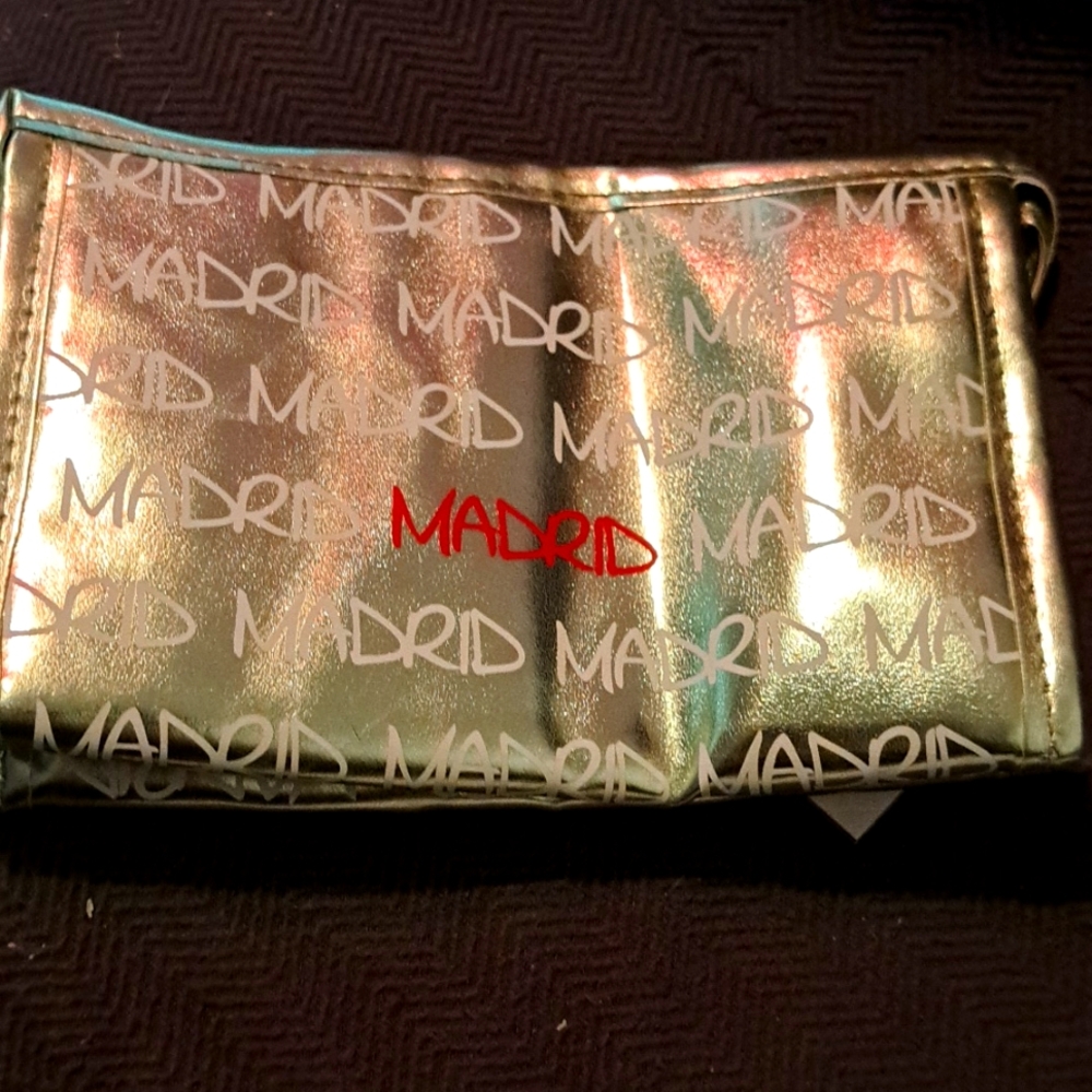 Madrid Spain makeup bag ..new